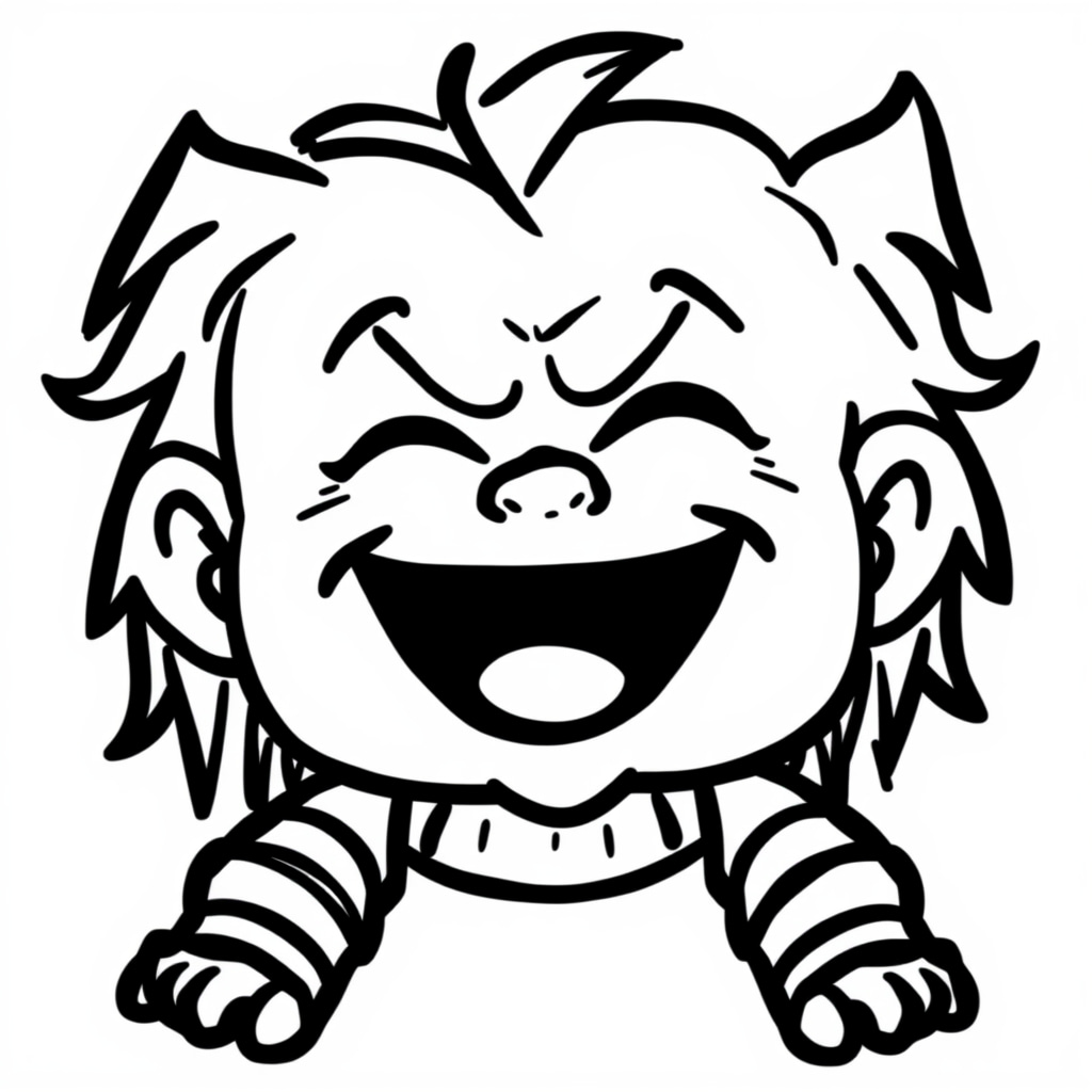 Chucky laughing