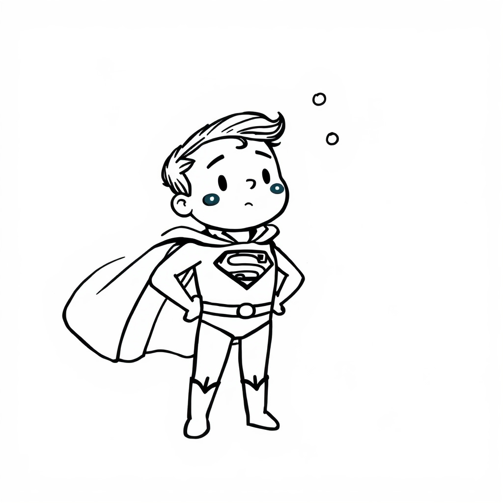 Superman daydreaming