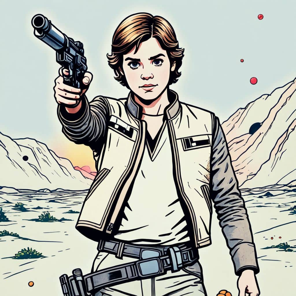 Colored Han Solo - Star Wars