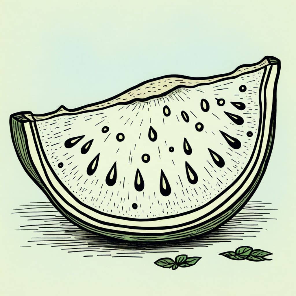 Colored Watermelon with a sprinkle of salt