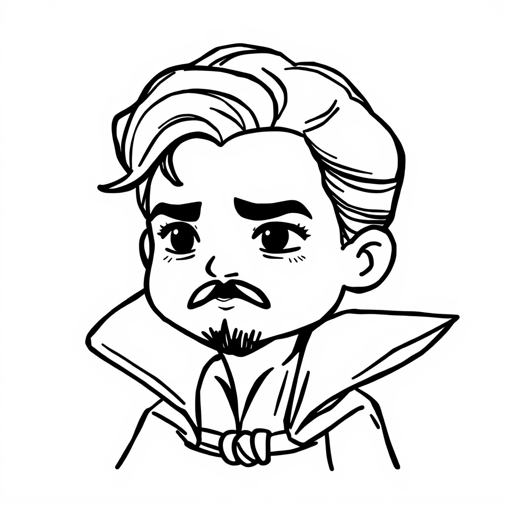 Doctor Strange in deep contemplation.