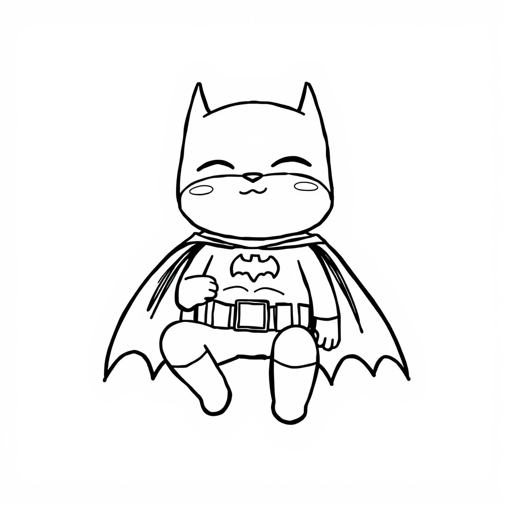 Batman feeling relaxed.