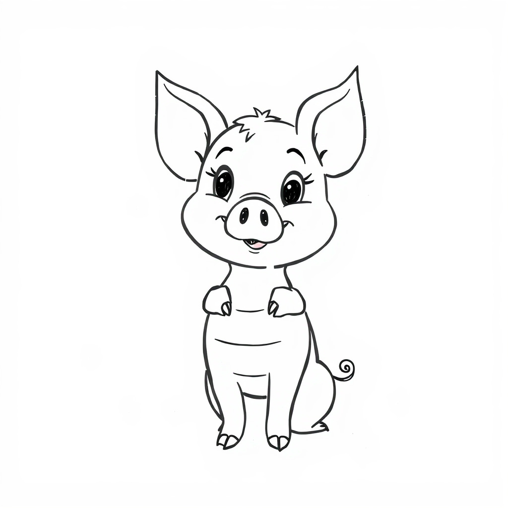 Piglet feeling proud.