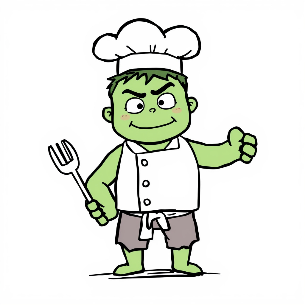 Hulk as a chef