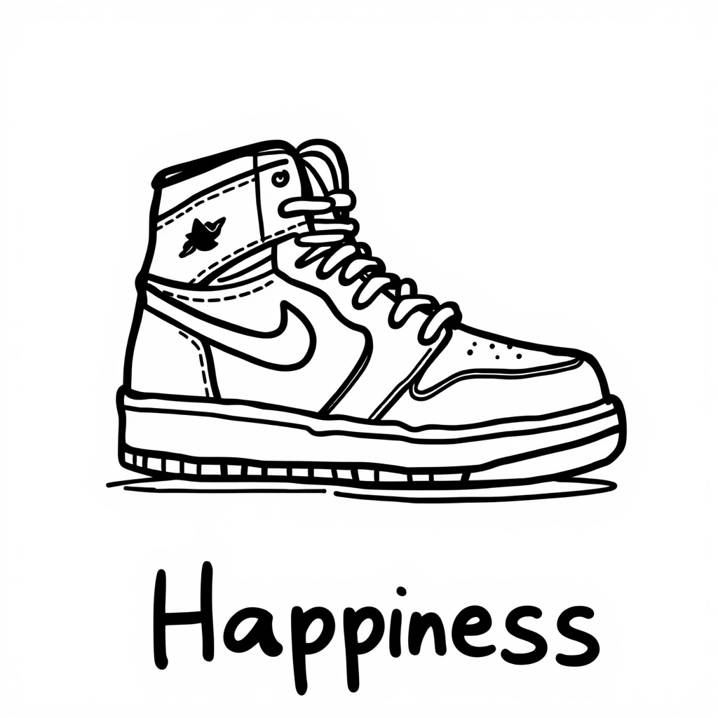 Happiness - Hugging Air Jordan Shoe