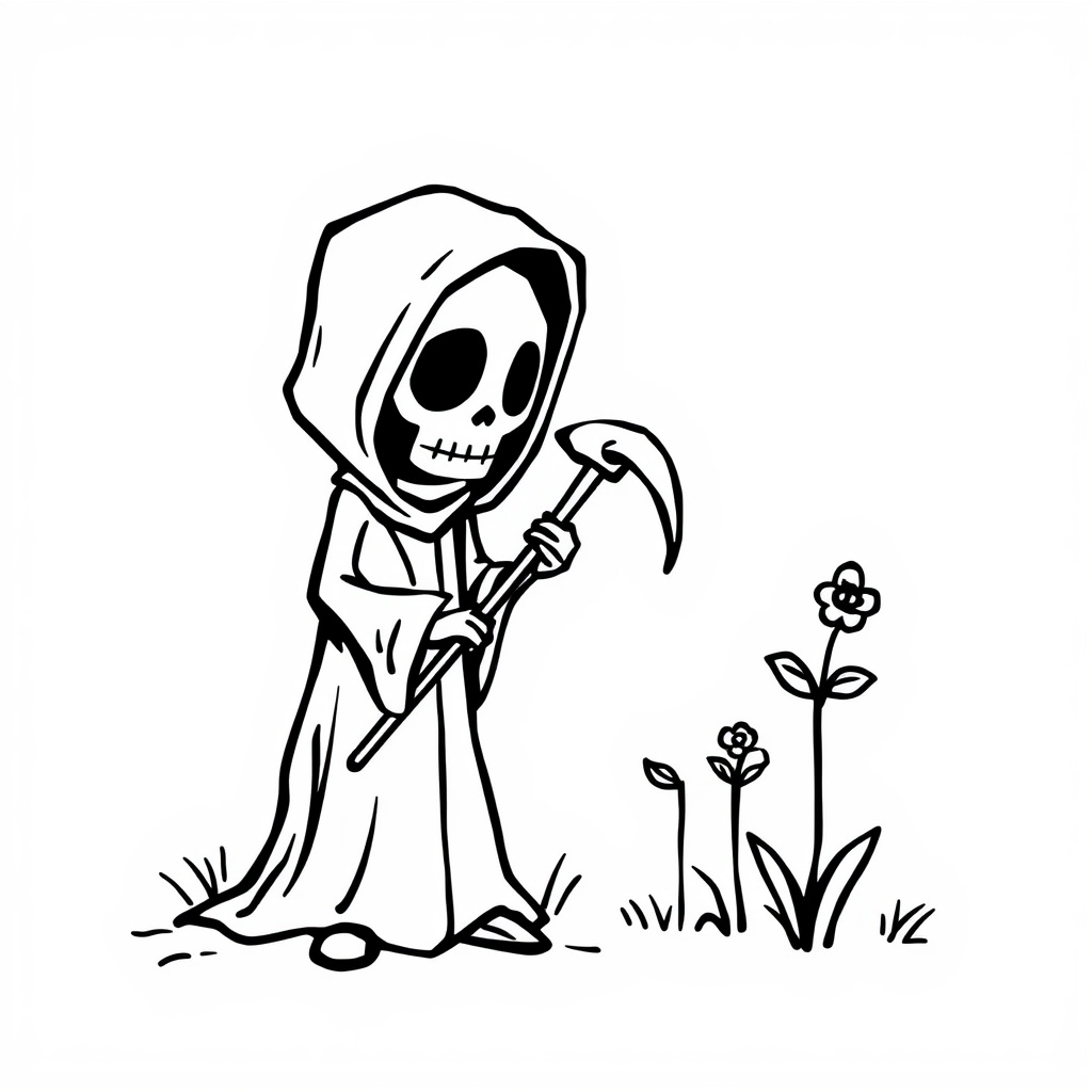 Grim Reaper as a Gardener