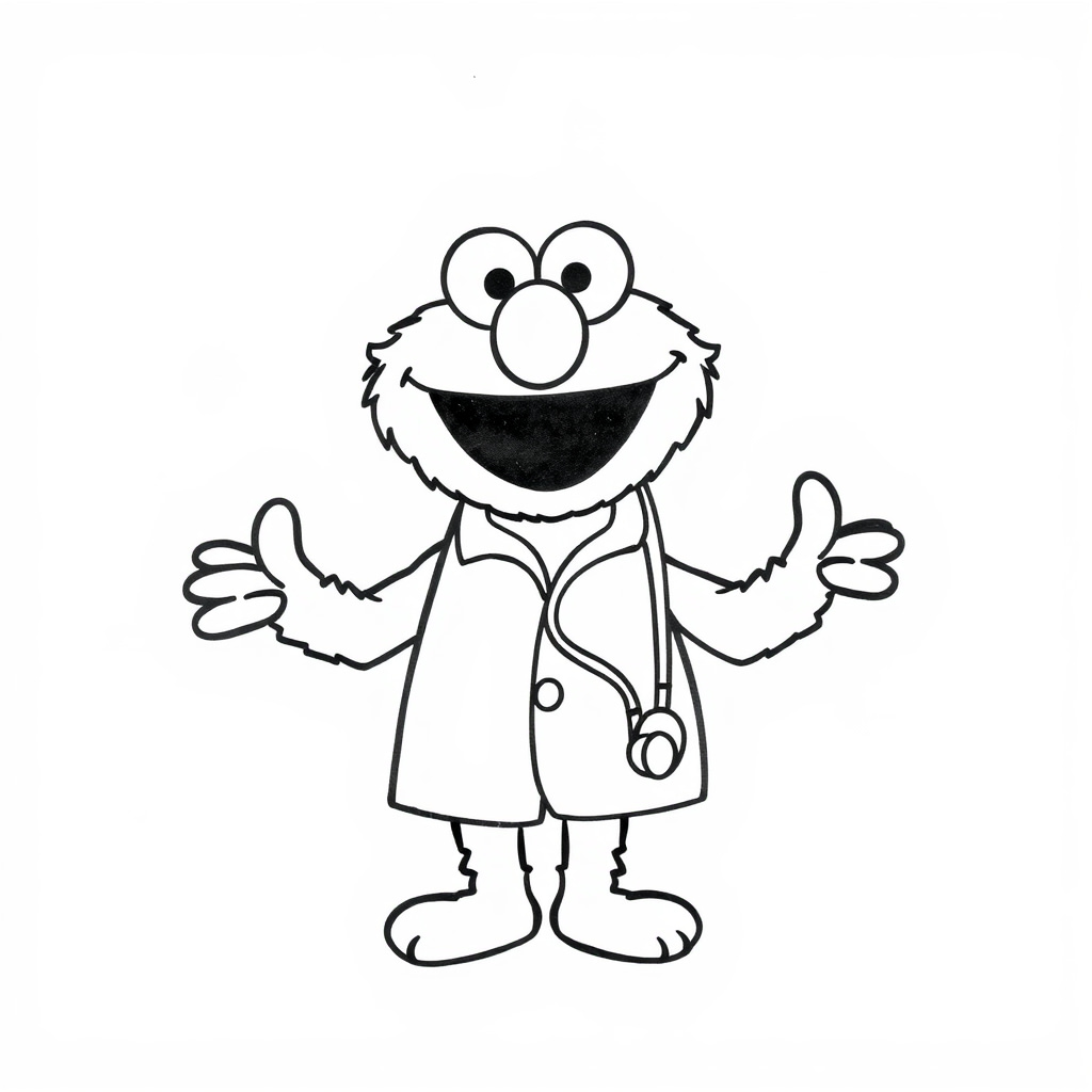 Elmo as a doctor