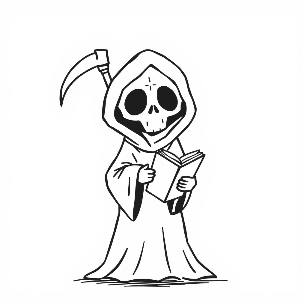 Grim Reaper as a Librarian