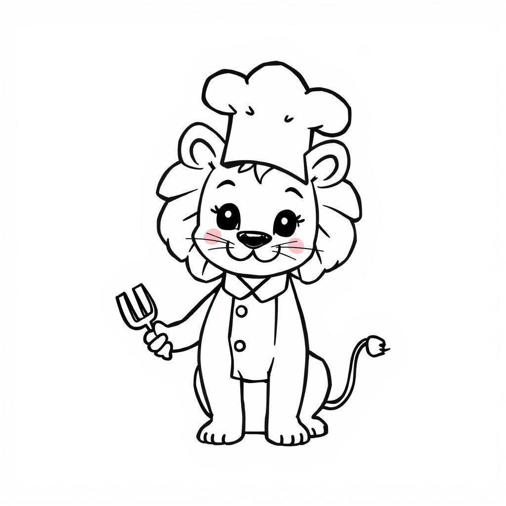 Lioness as a chef