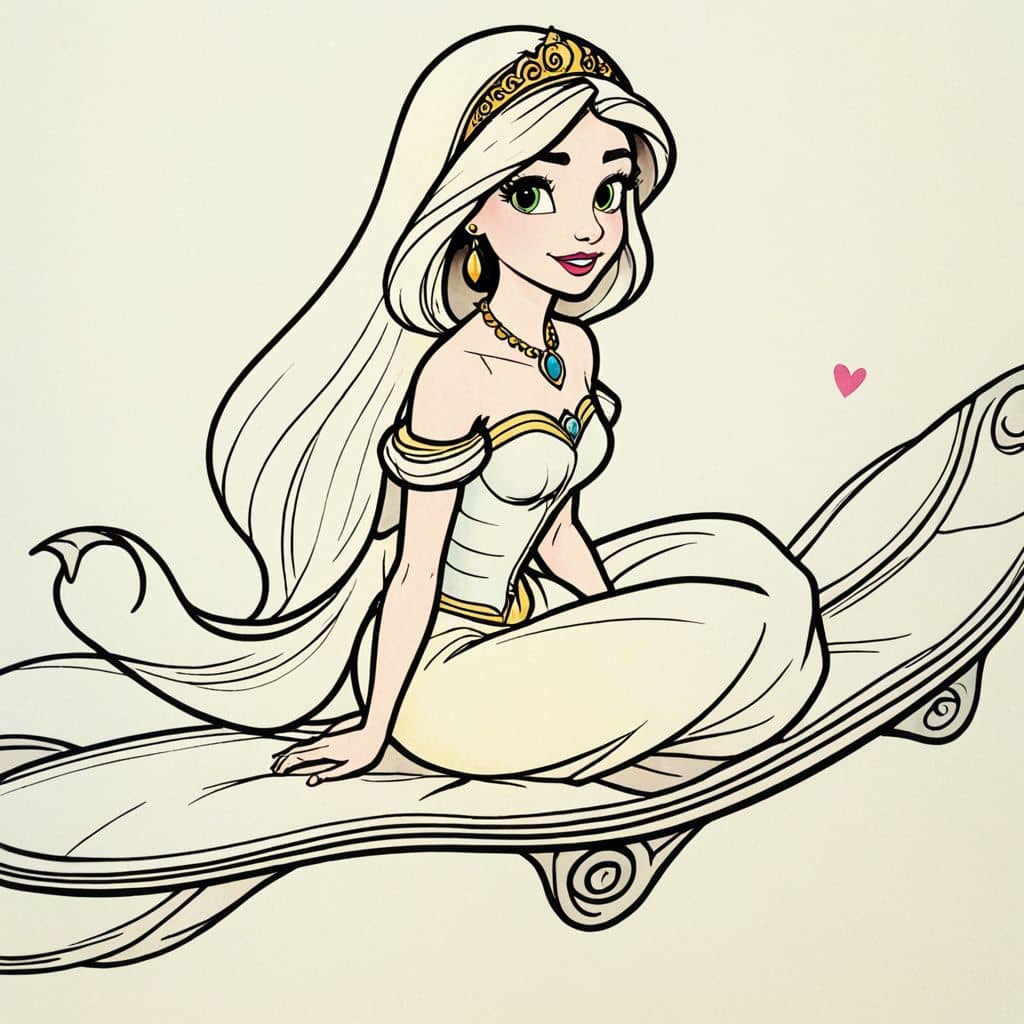 Colored Jasmine - the Princess on a magic carpet