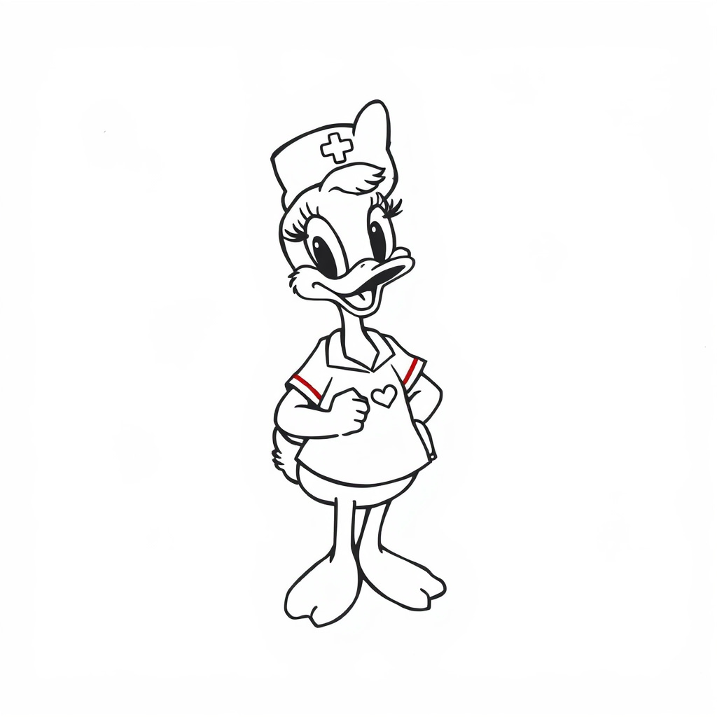 Daisy Duck as a nurse