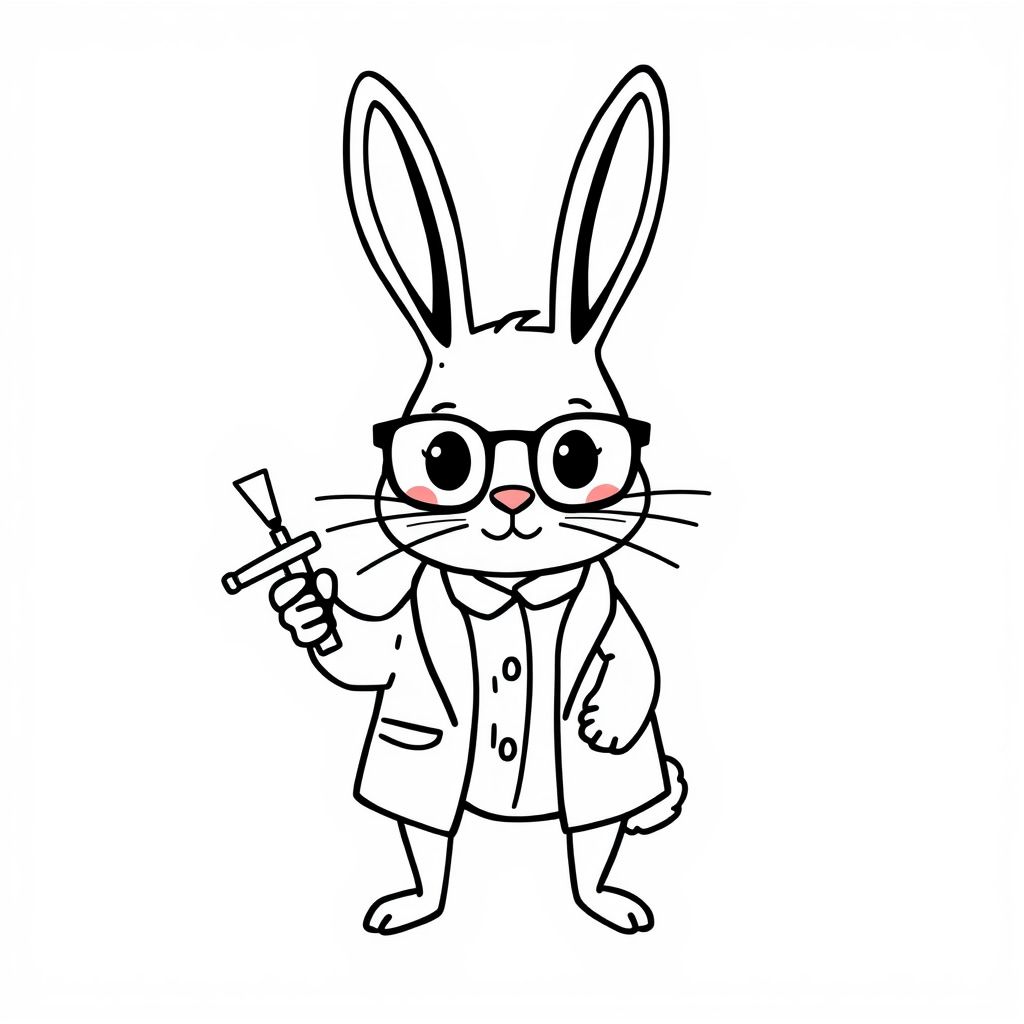 Bunny as a scientist