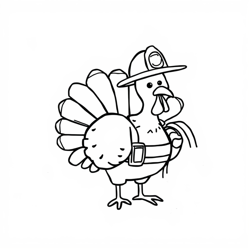 Firefighter Turkey with hose