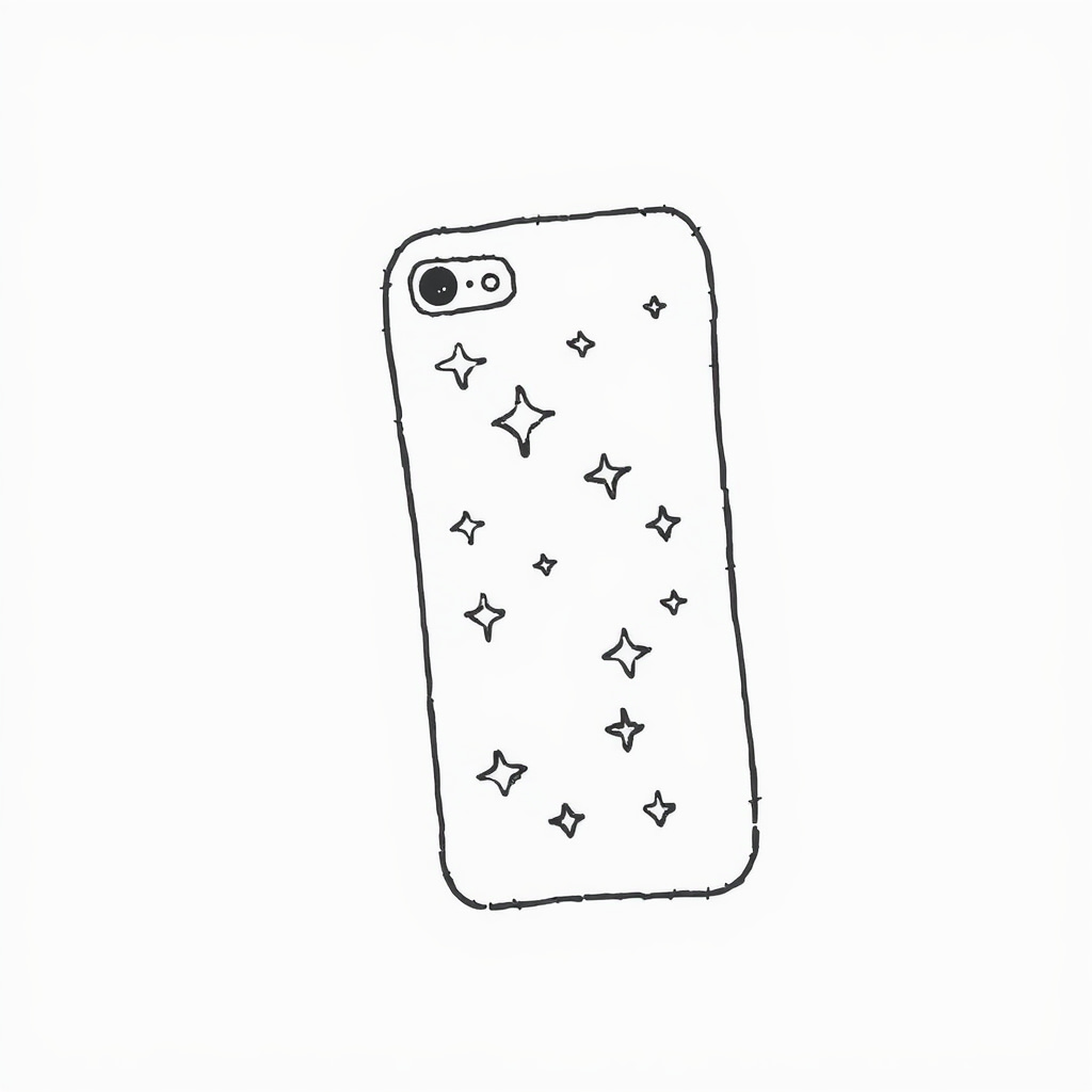 Starry phone case.