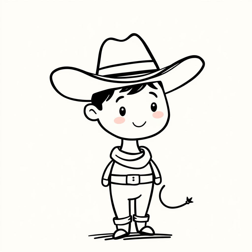 Cowboy with lasso