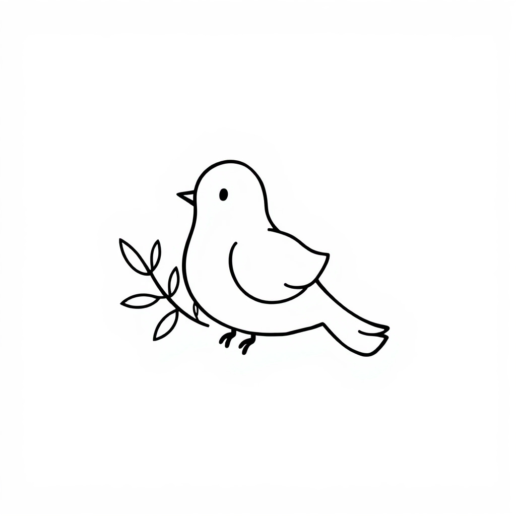 Dove with olive branch