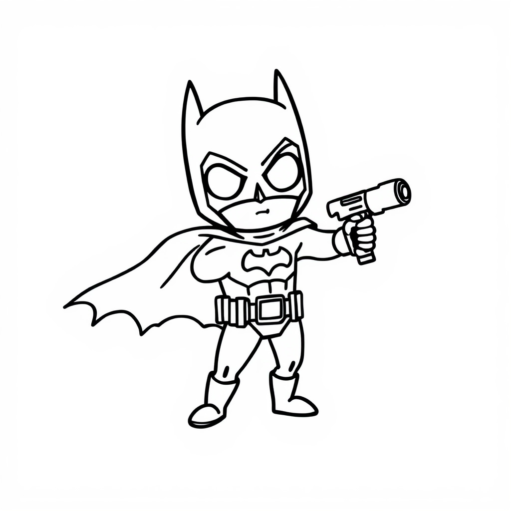 Batman using his Grapple Gun