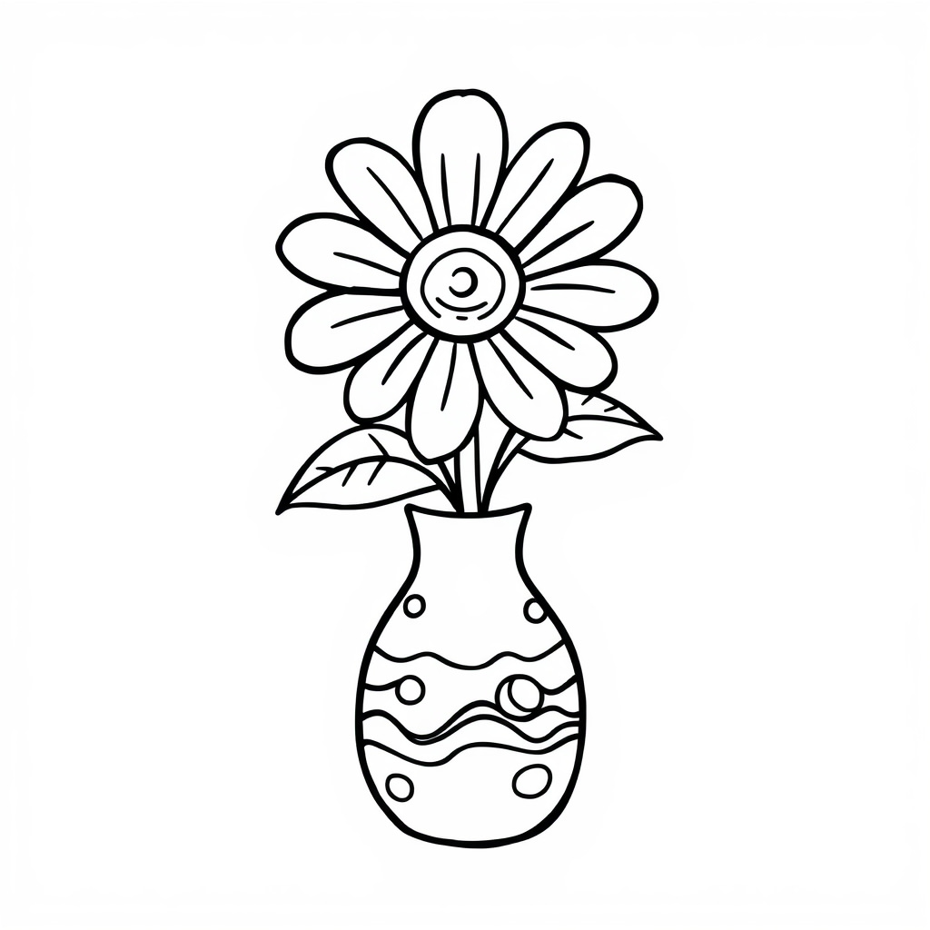 Summer bloom in beach-themed vase