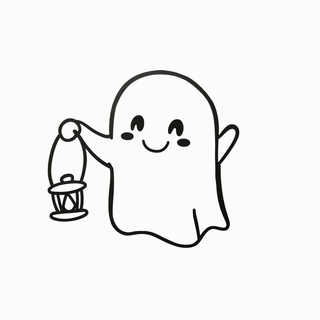 Ghost holding a lantern