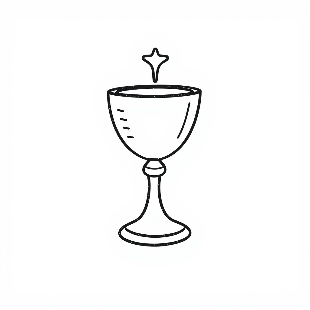 Chalice with a host