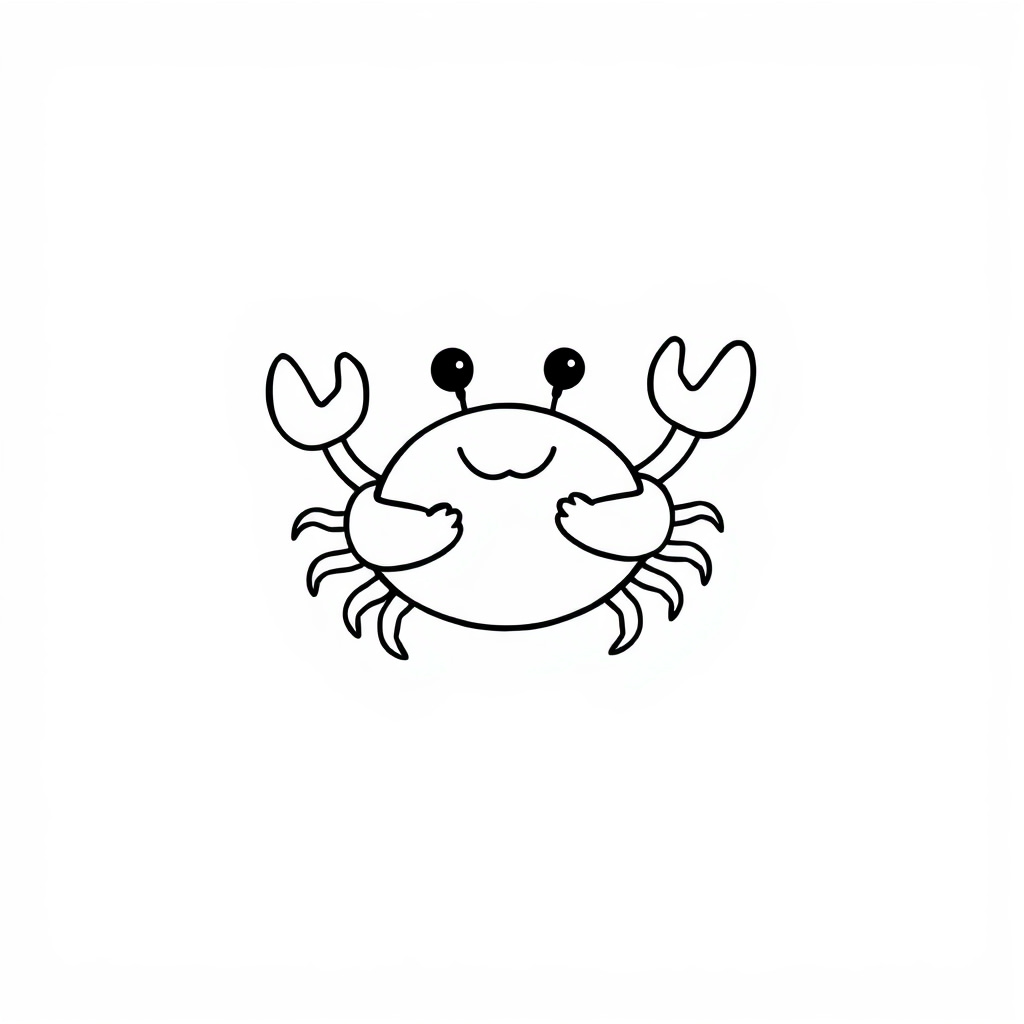 Crab holding a seashell