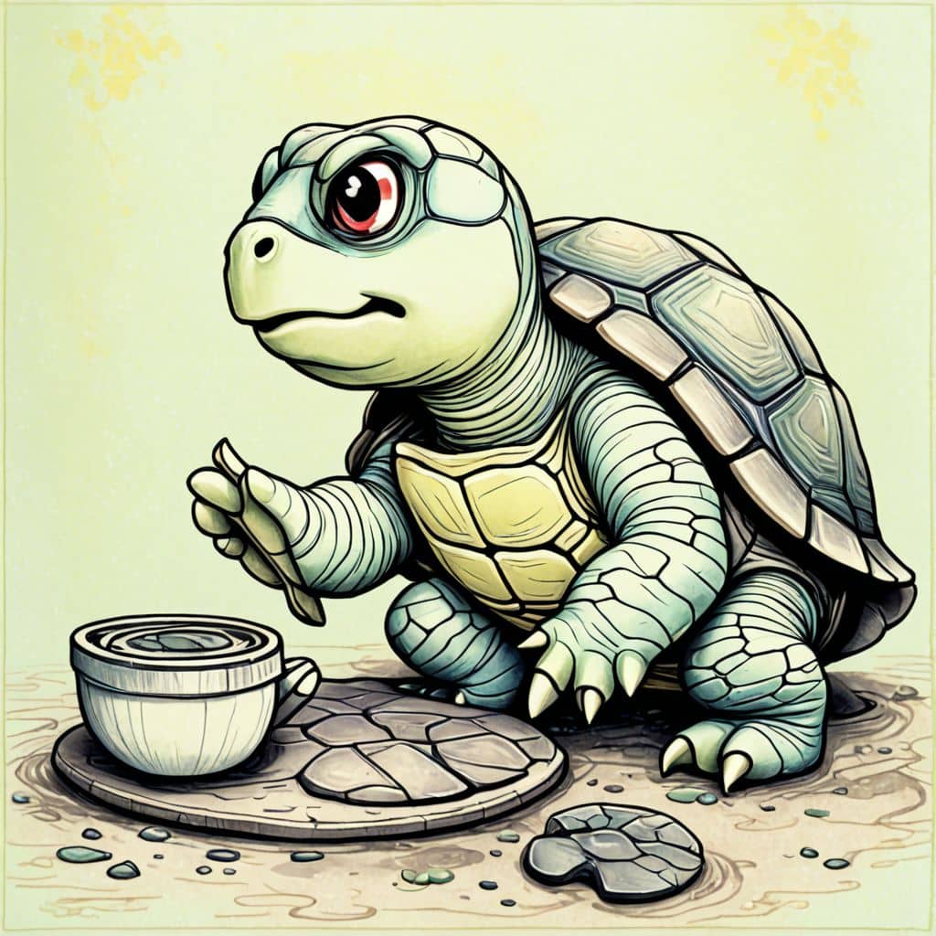 Colored Turtle decorating cookies