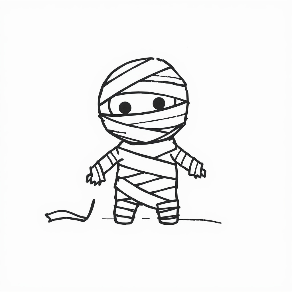 Mummy unraveling bandages