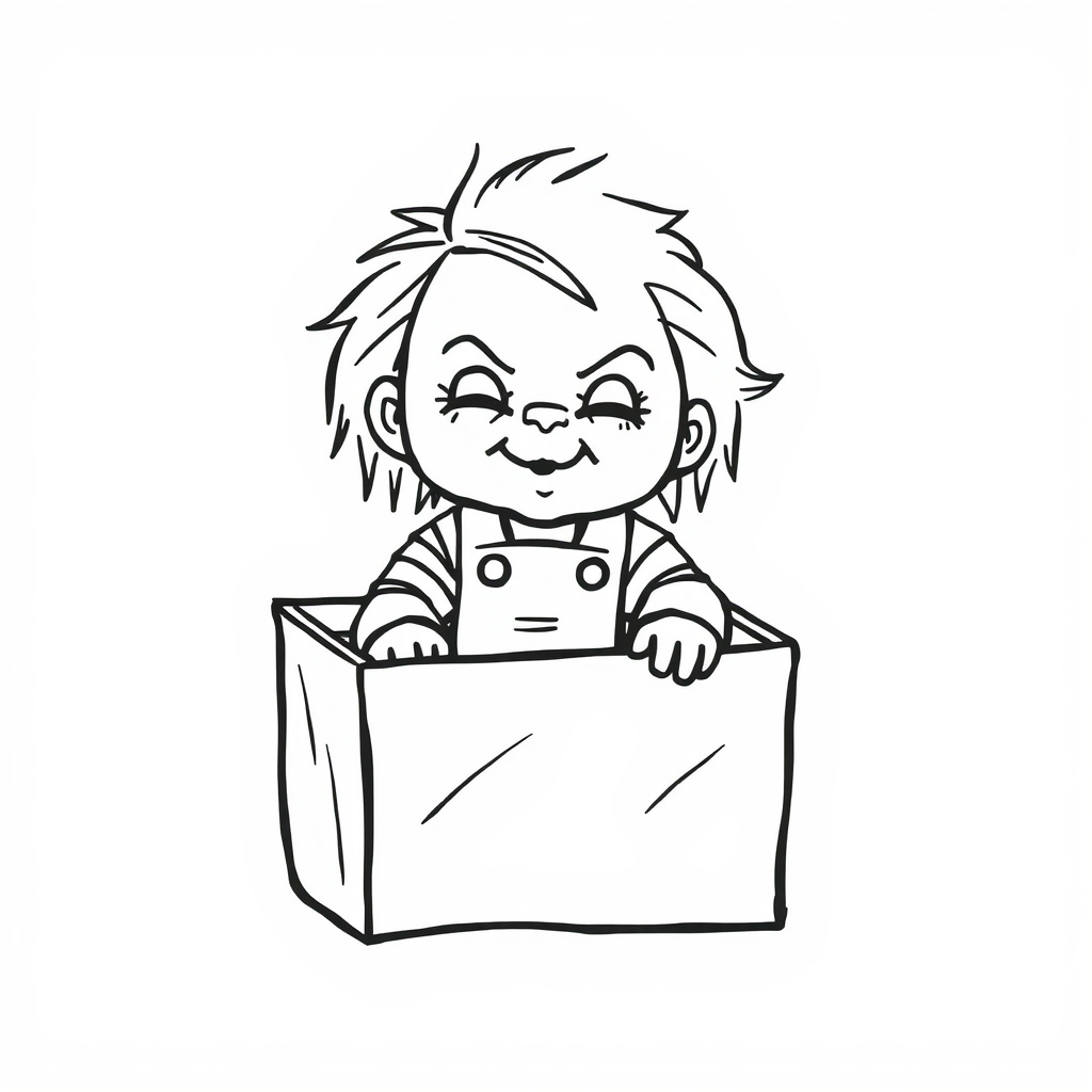 Chucky in a toy box