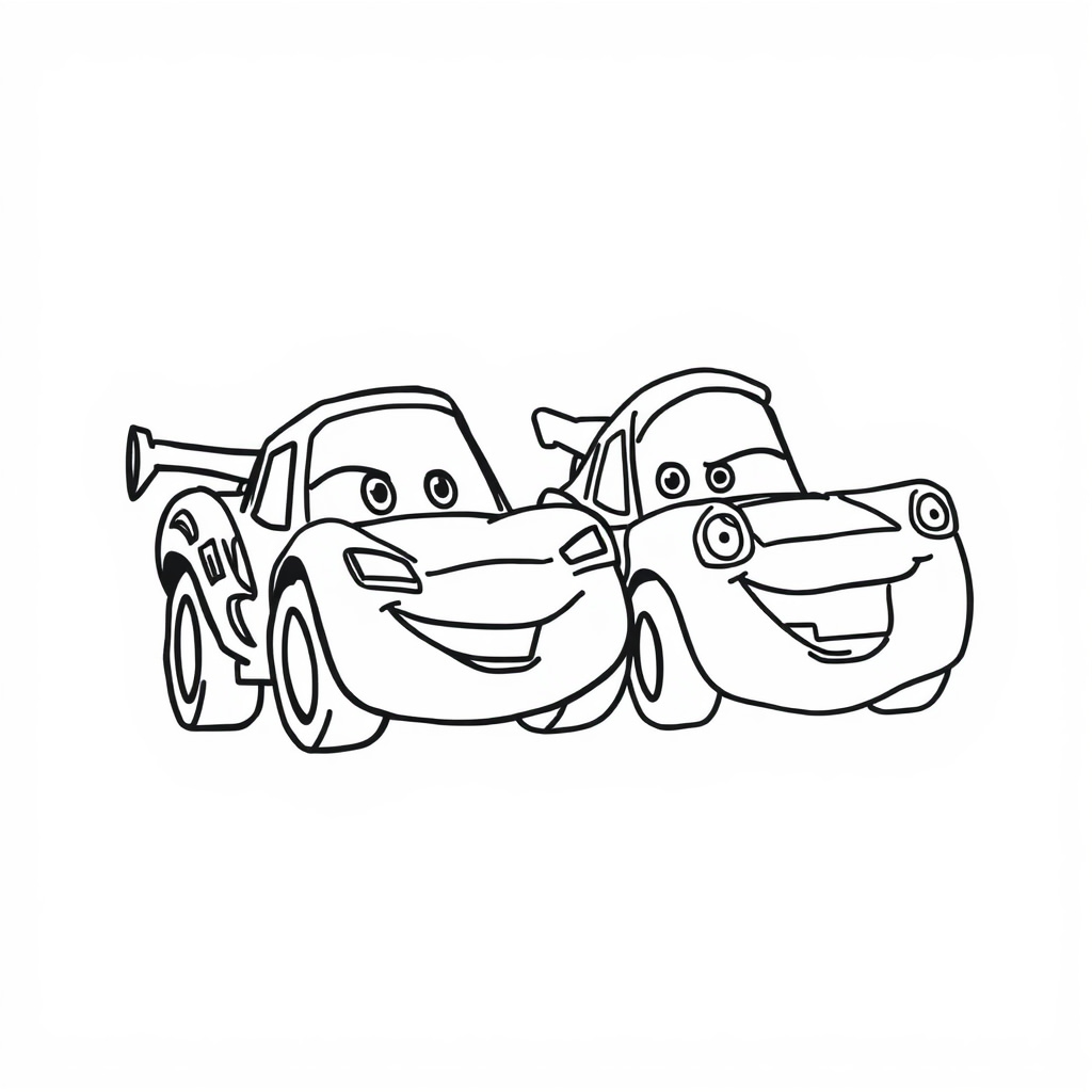 McQueen and Mater share a laugh