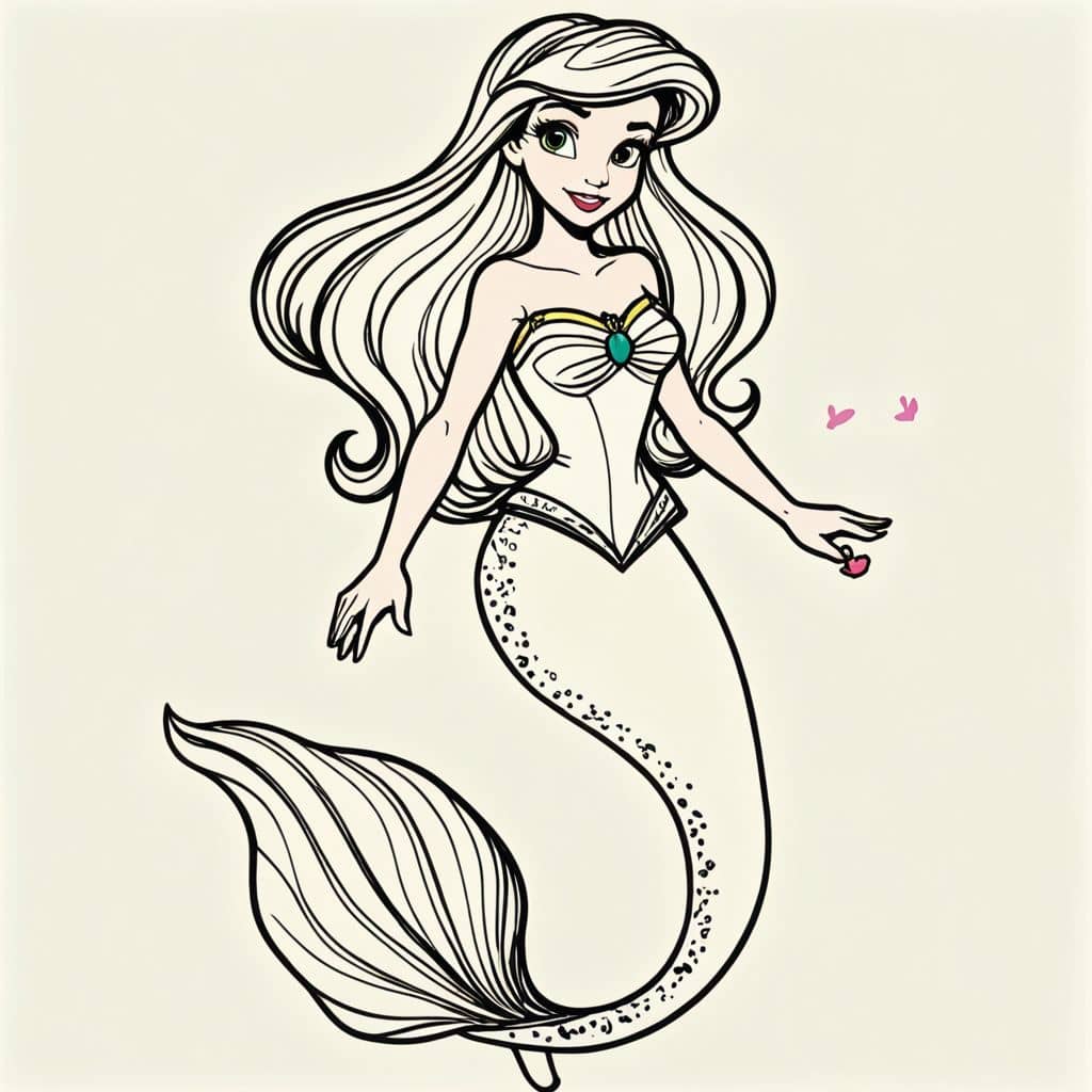 Colored Ariel - Mermaid tail ensemble