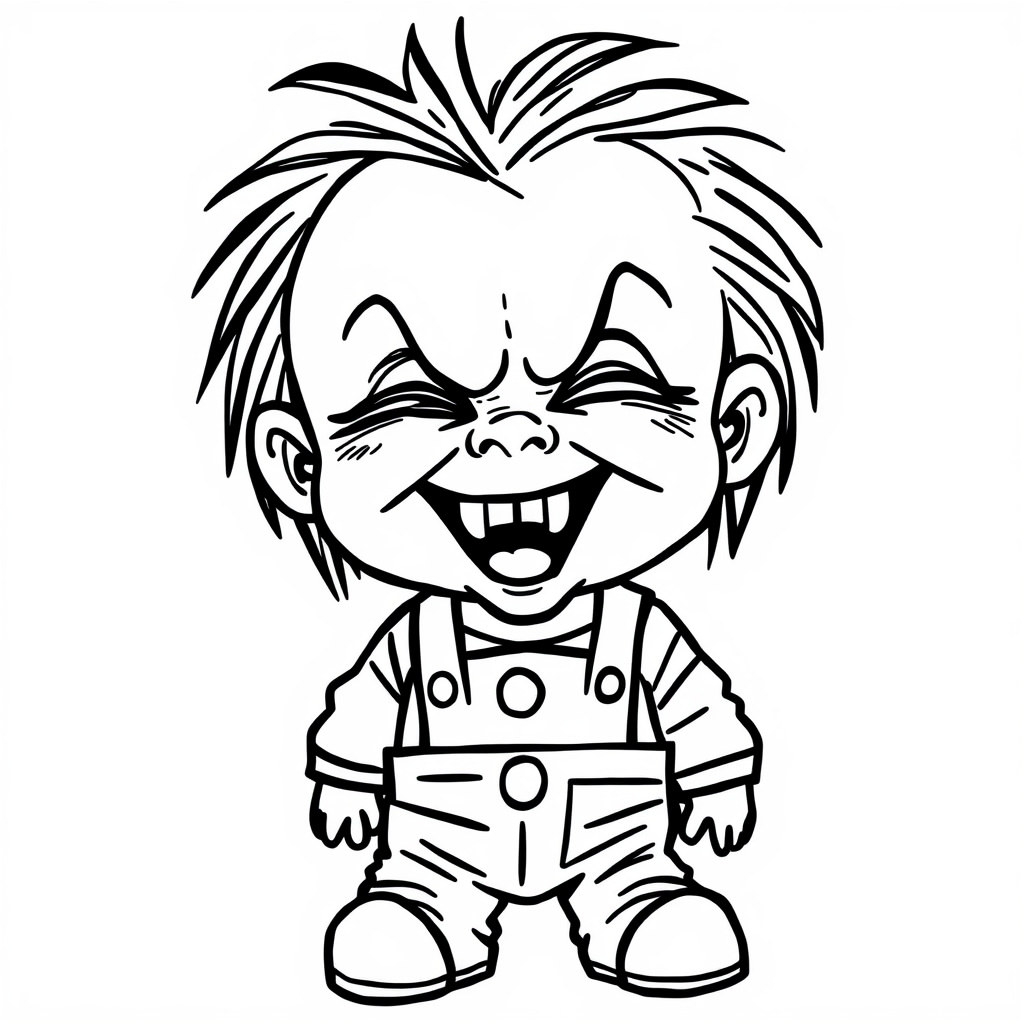 Chucky laughing maniacally