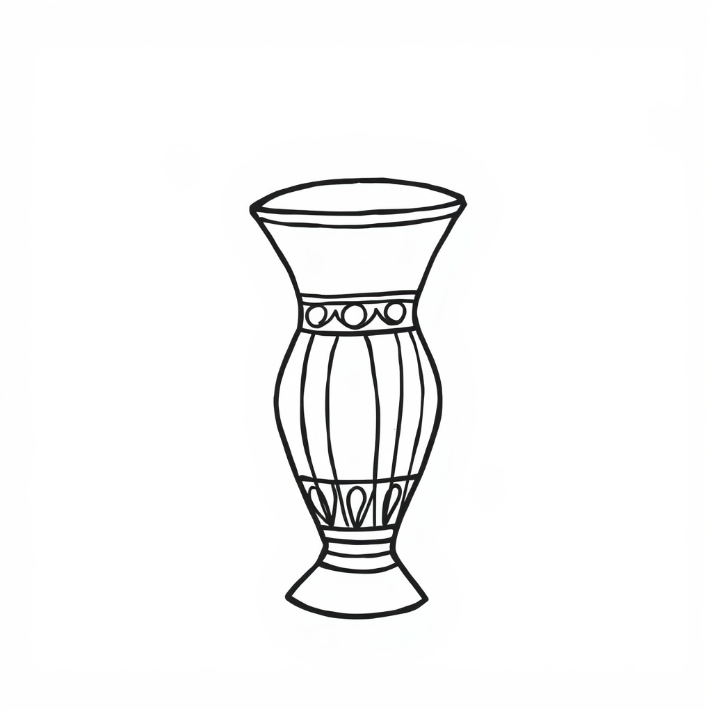 Egyptian Papyrus Vase