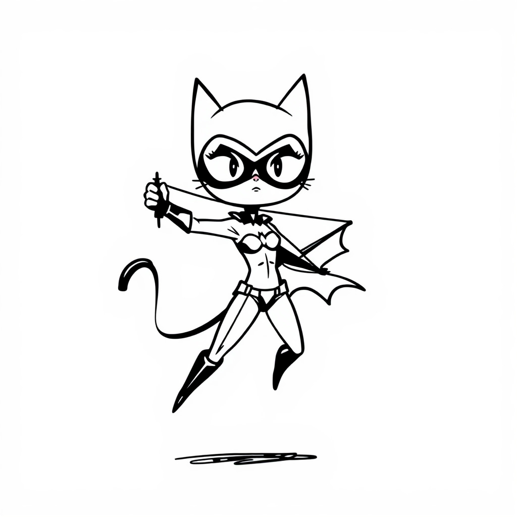 Catwoman cracking a whip