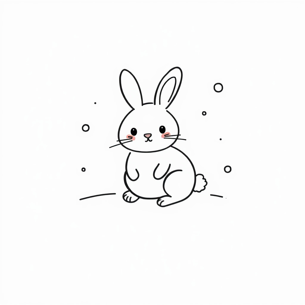 Bunny in the snow