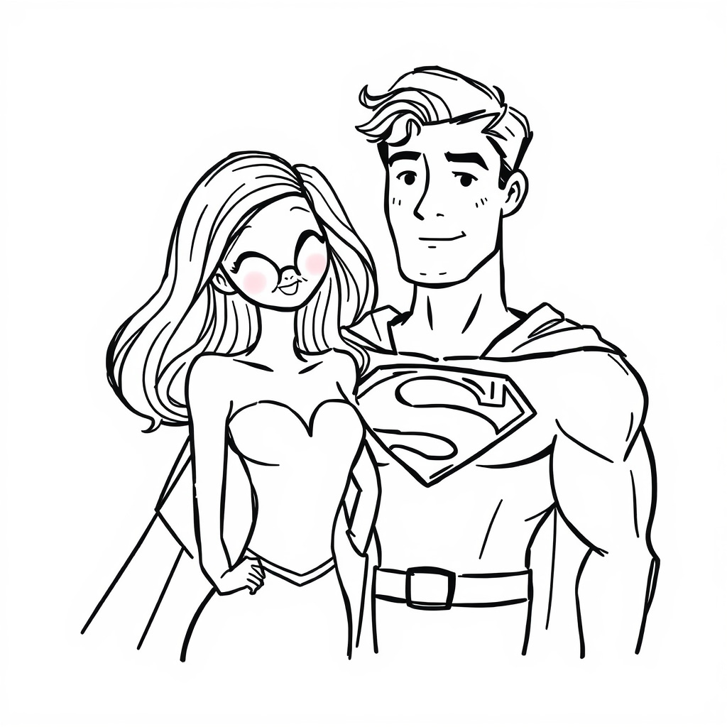 Lois Lane with Superman