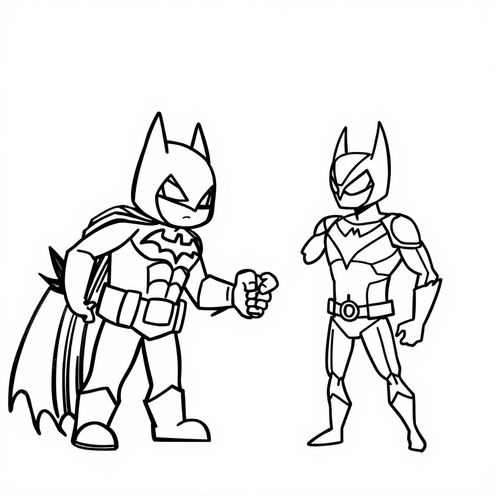 Batman and Nightwing fist-bumping