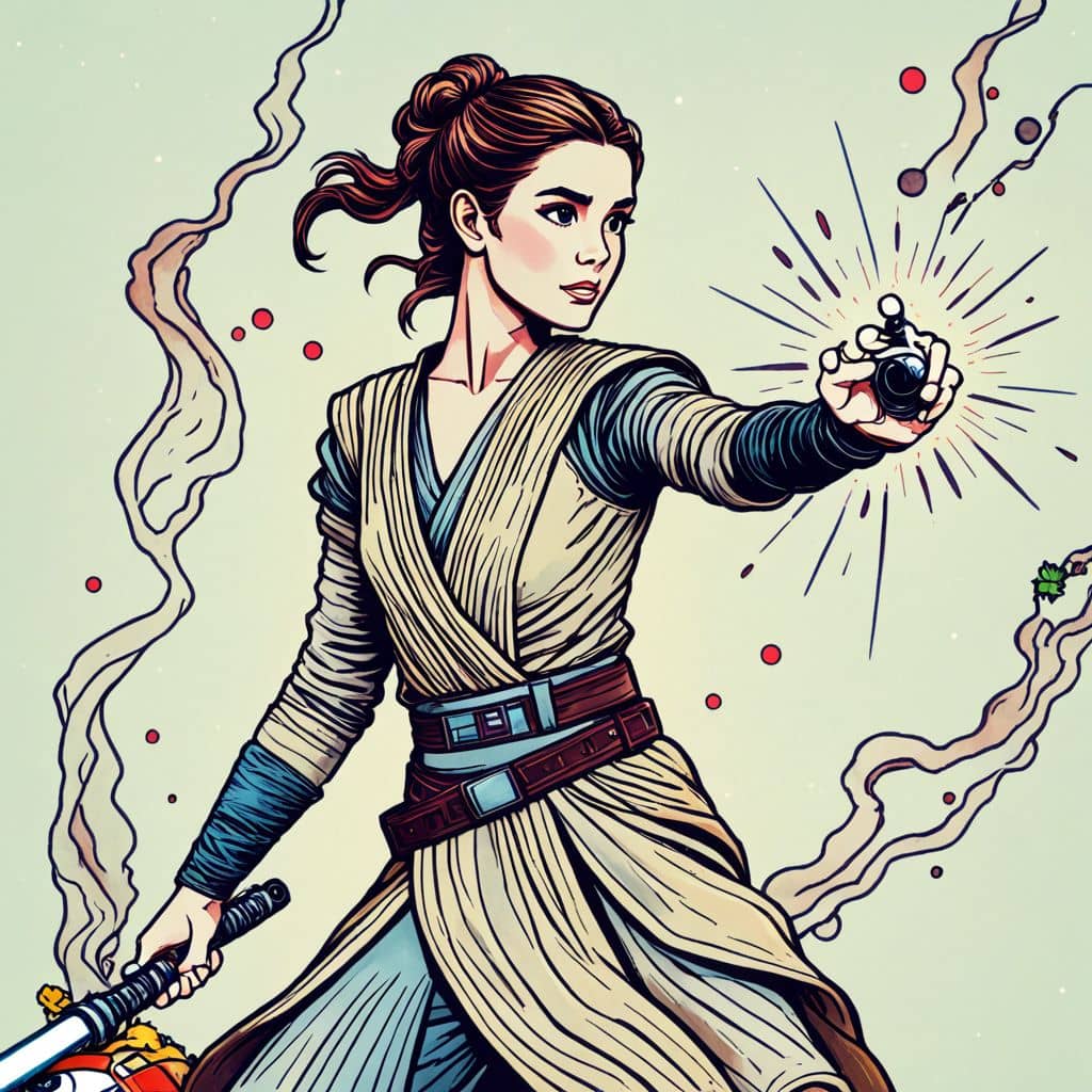 Colored Rey harnessing Force Lightning