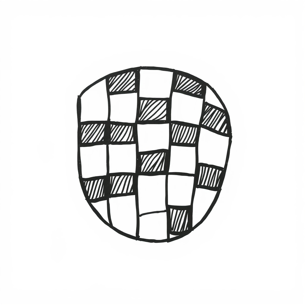 Checkerboard with varying shapes