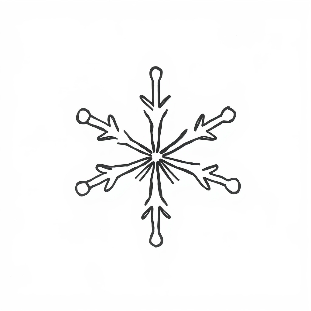 Surprised snowflake forming.