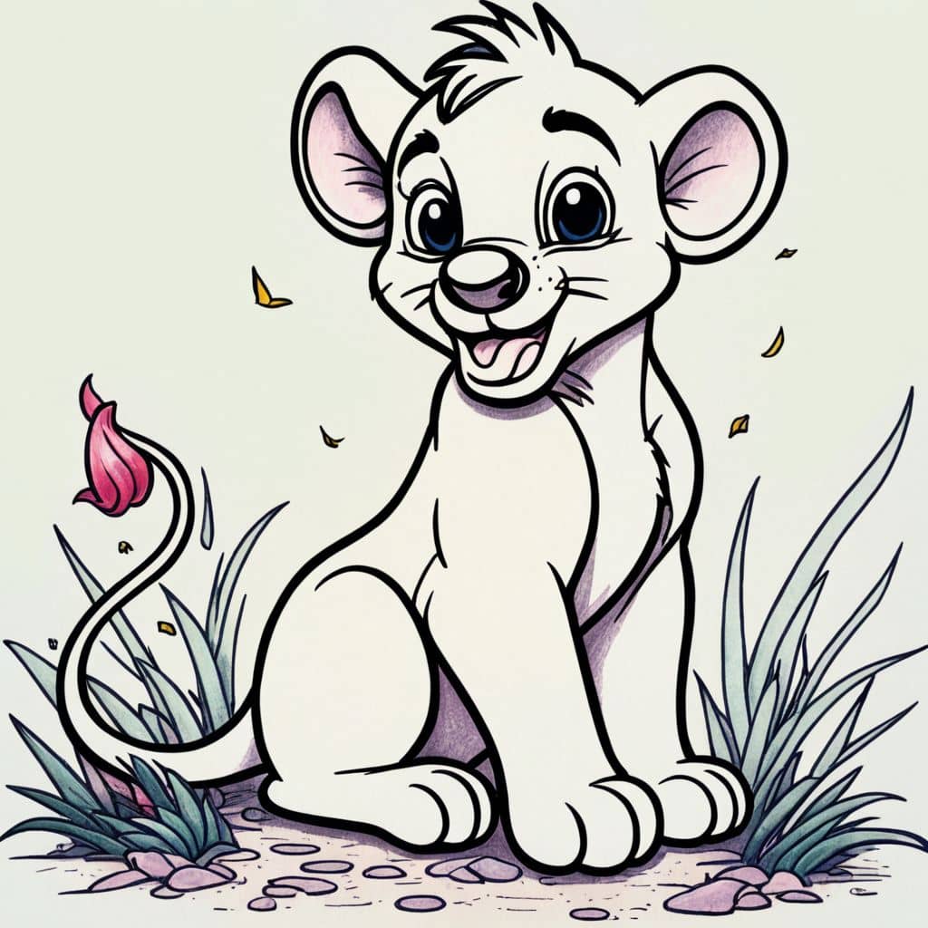 Colored Simba - Sad
