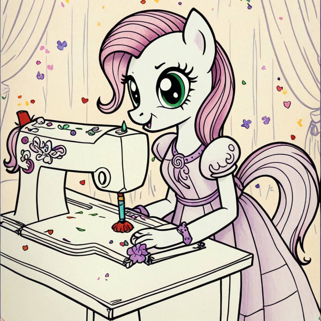 Colored Rarity sewing dress