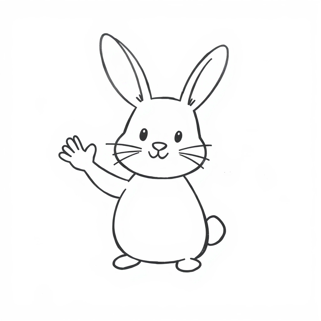 Bunny waving