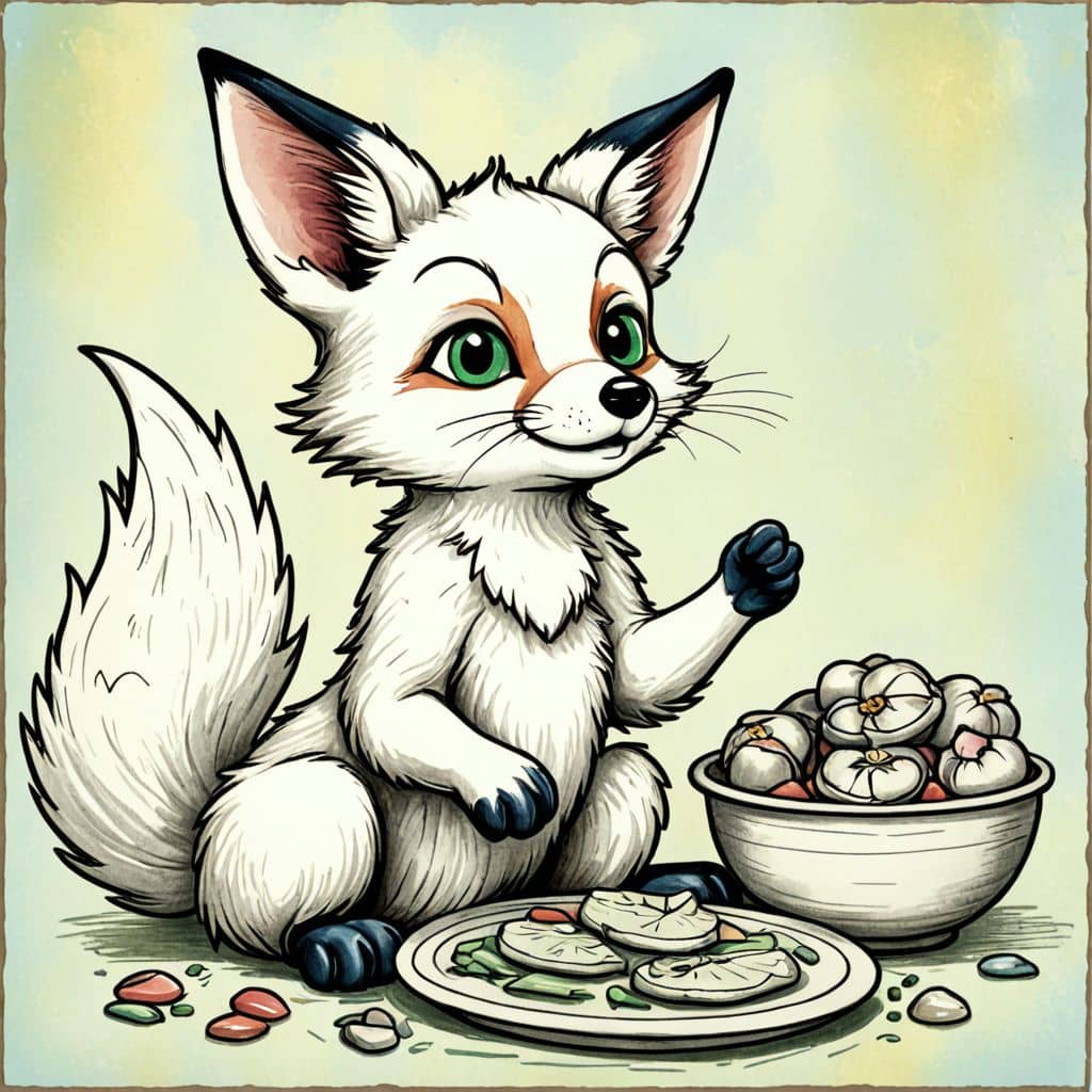 Colored Fox baking cookies