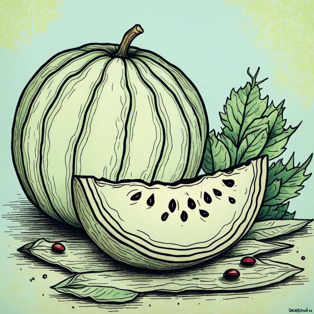 Colored Watermelon painting a picture.