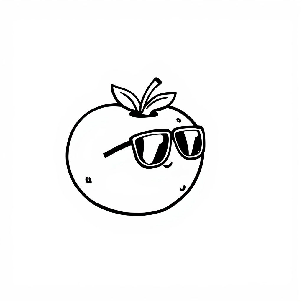 Blueberry wearing sunglasses