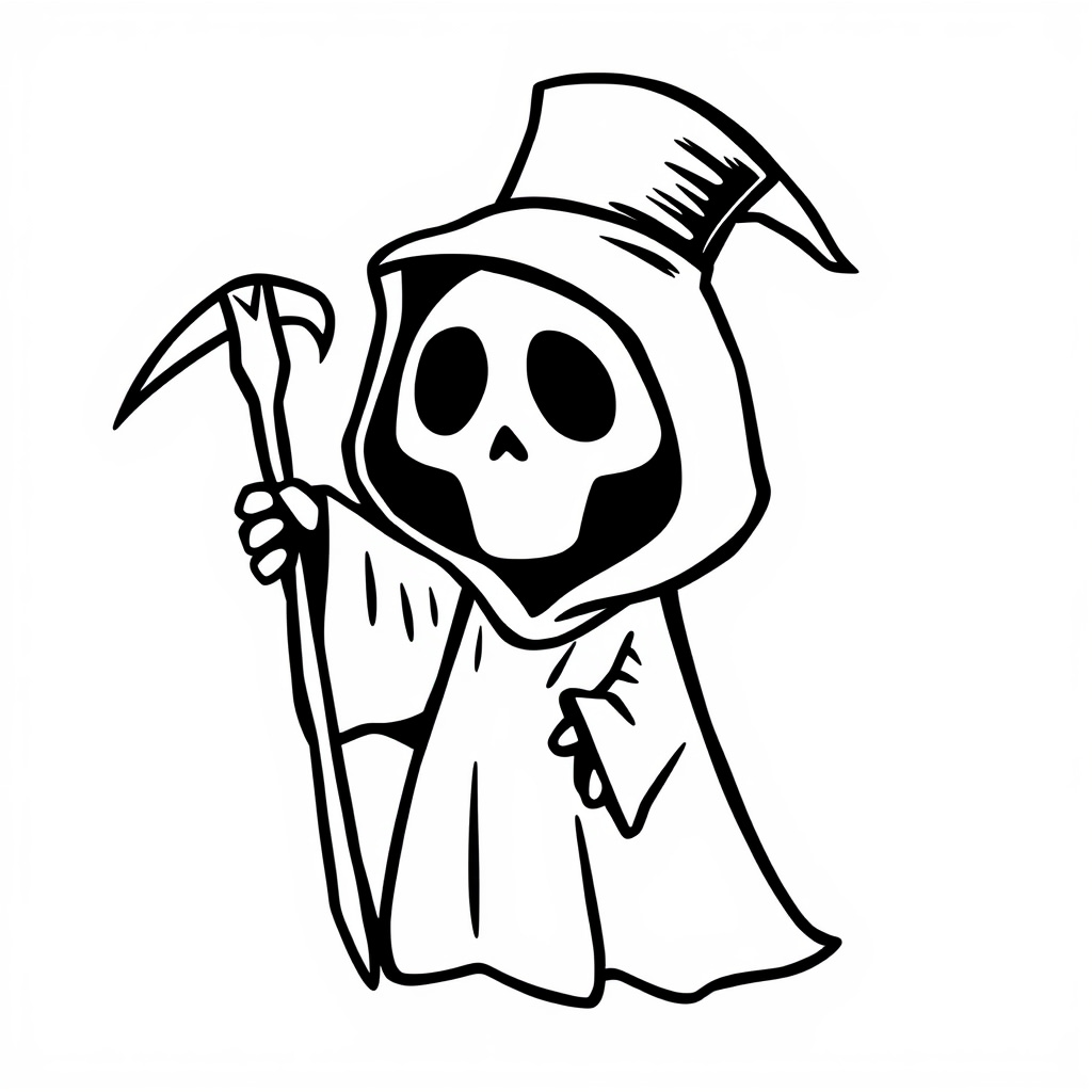 Grim Reaper with top hat