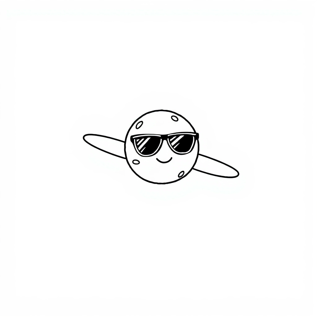 Satellite wearing sunglasses