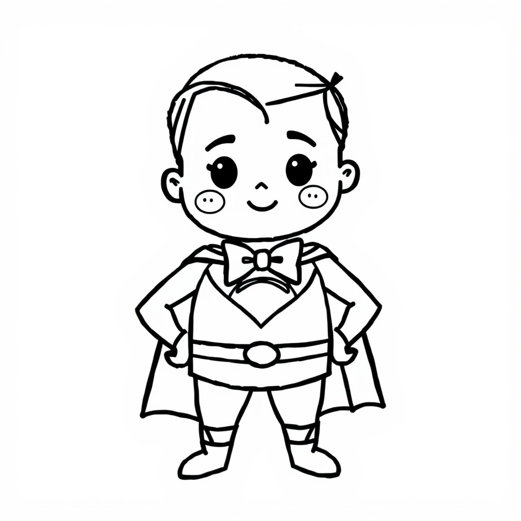 Superman with a bow tie