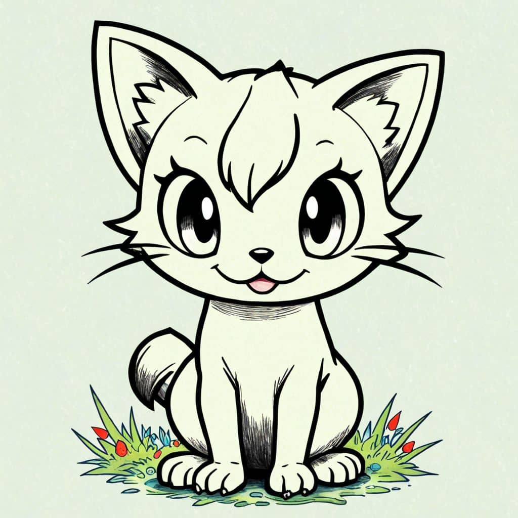 Colored Meowth - Ready to pounce