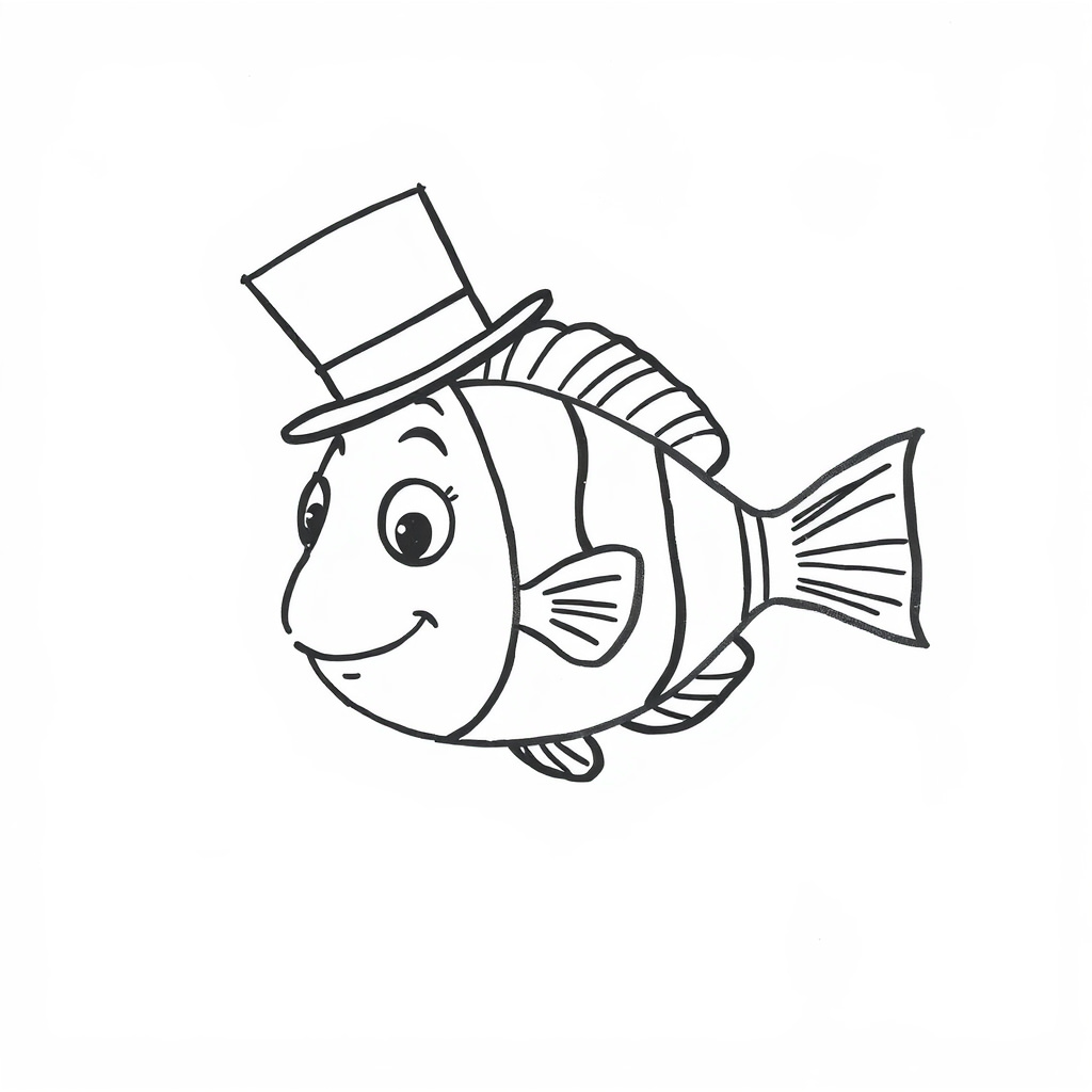 Nemo Fish wearing a top hat